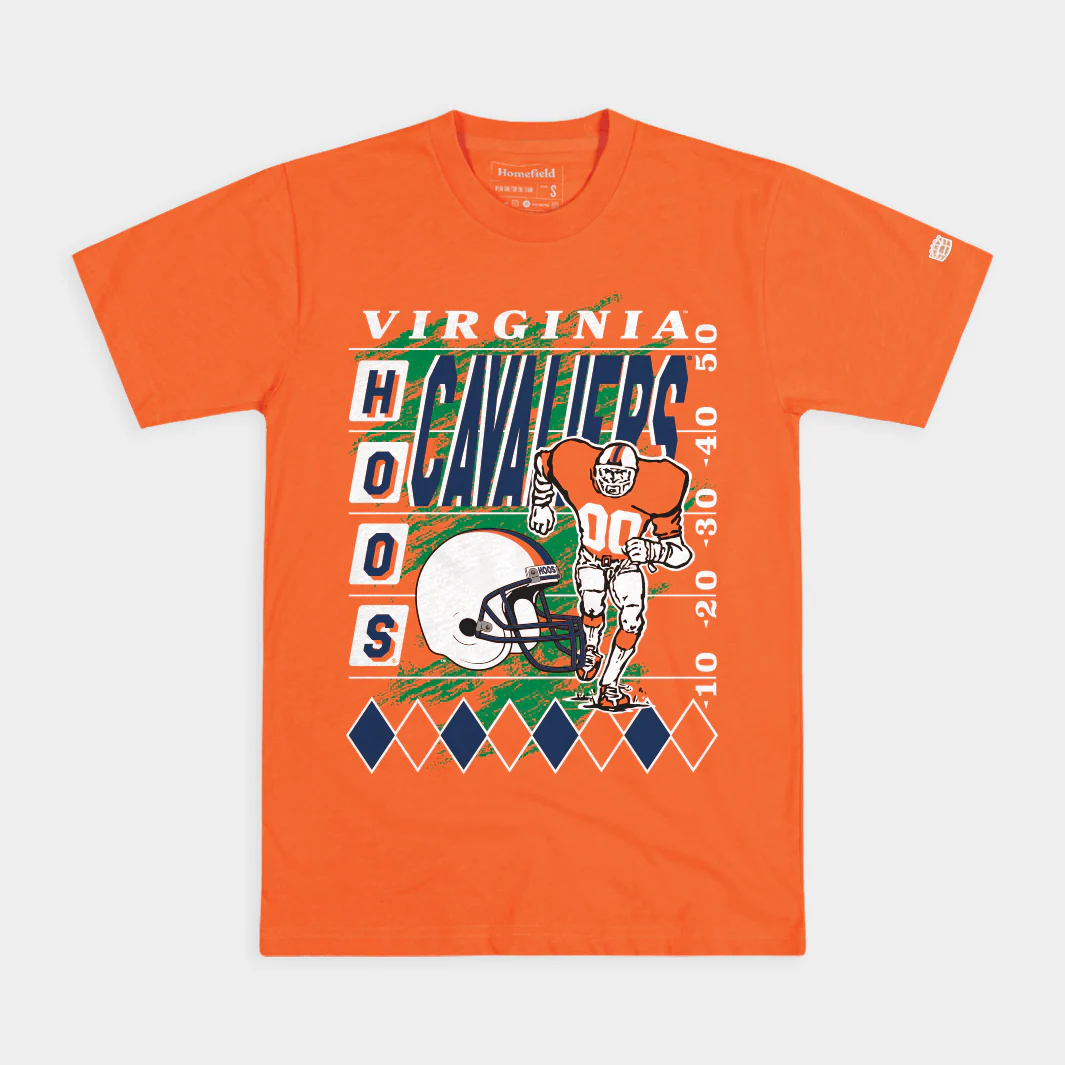 1980s-Inspired Virginia Cavaliers Football Helmet Tee