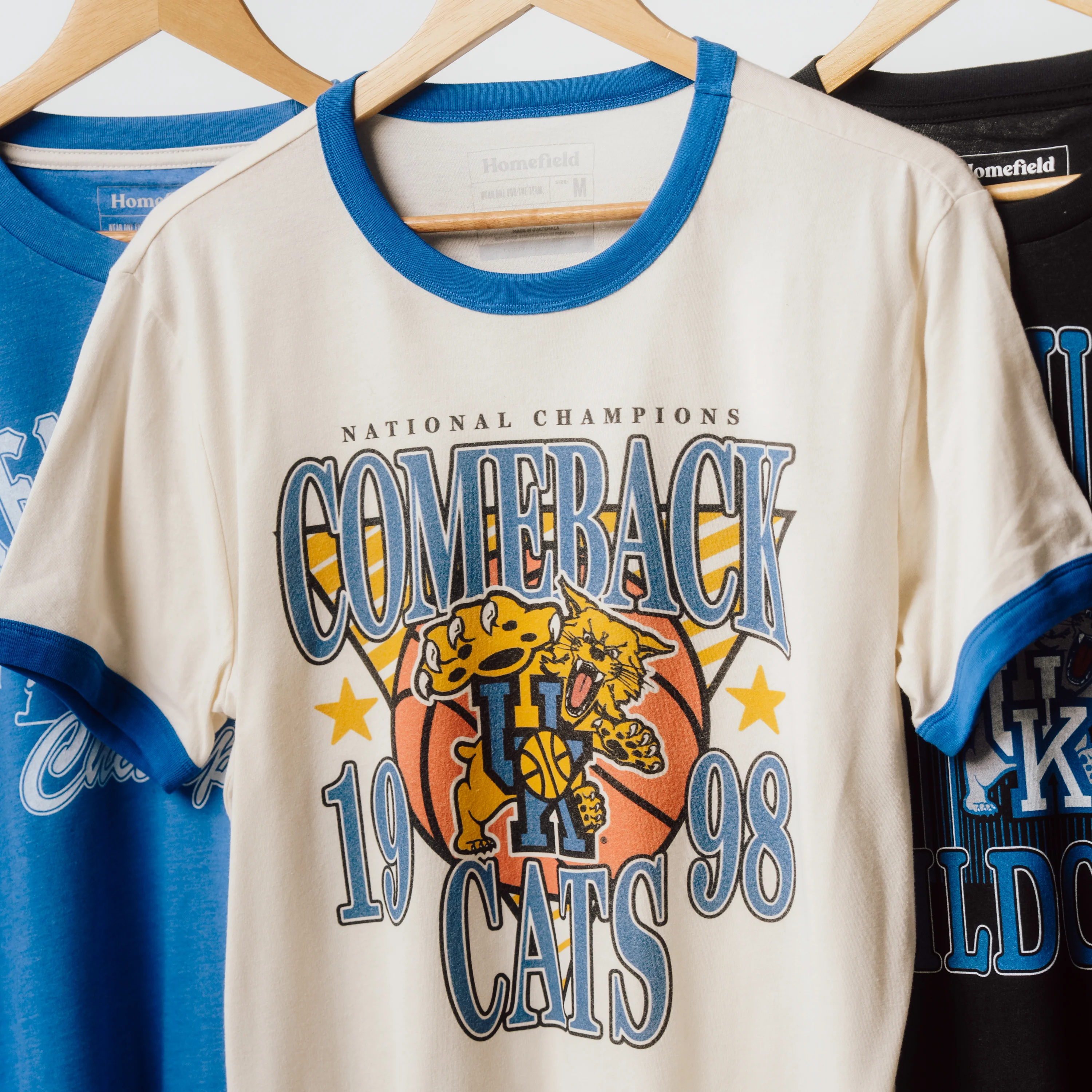 1997-98 Kentucky Basketball "Comeback Cats" Ringer Tee - Image 2