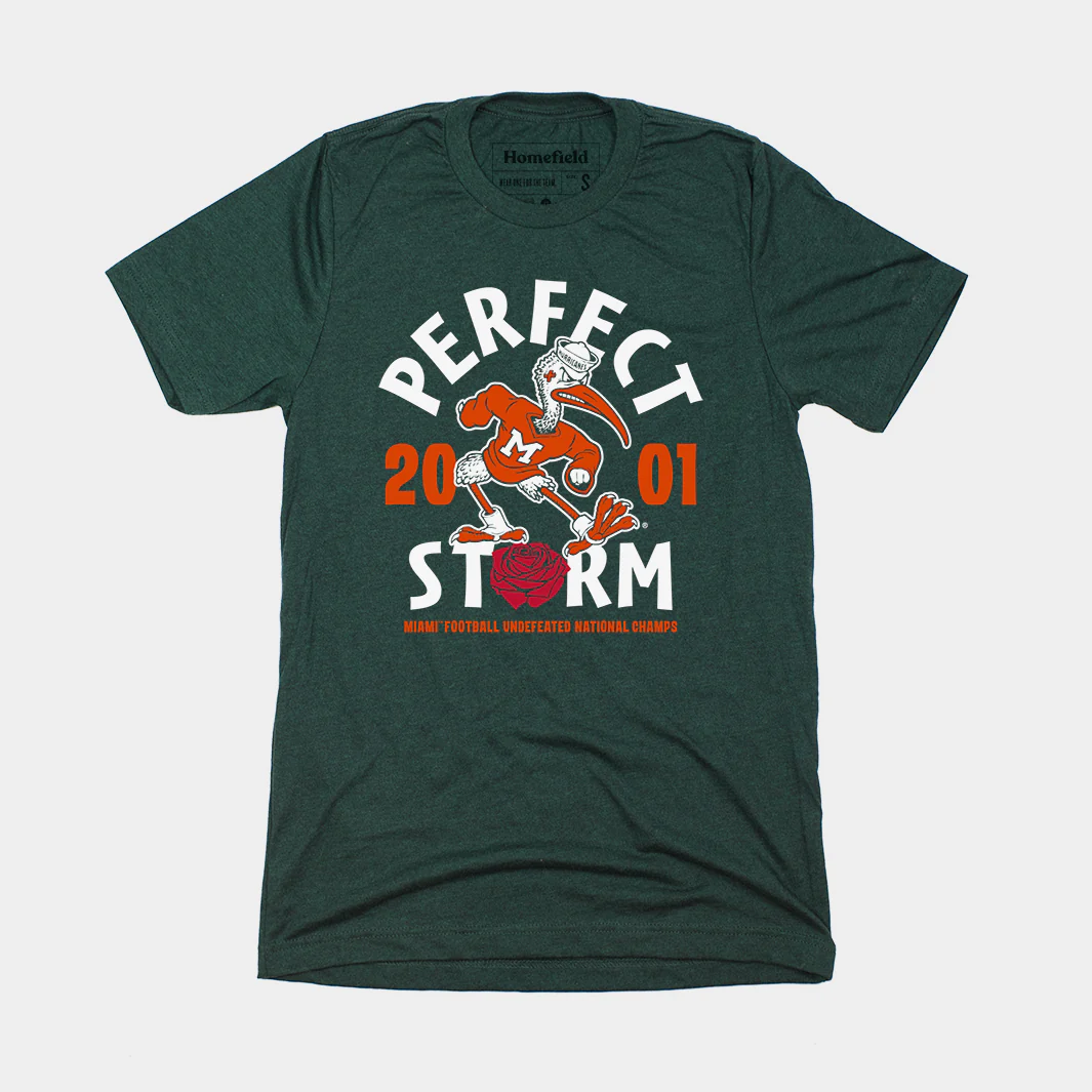 2001 Miami Football Retro National Champs Tee