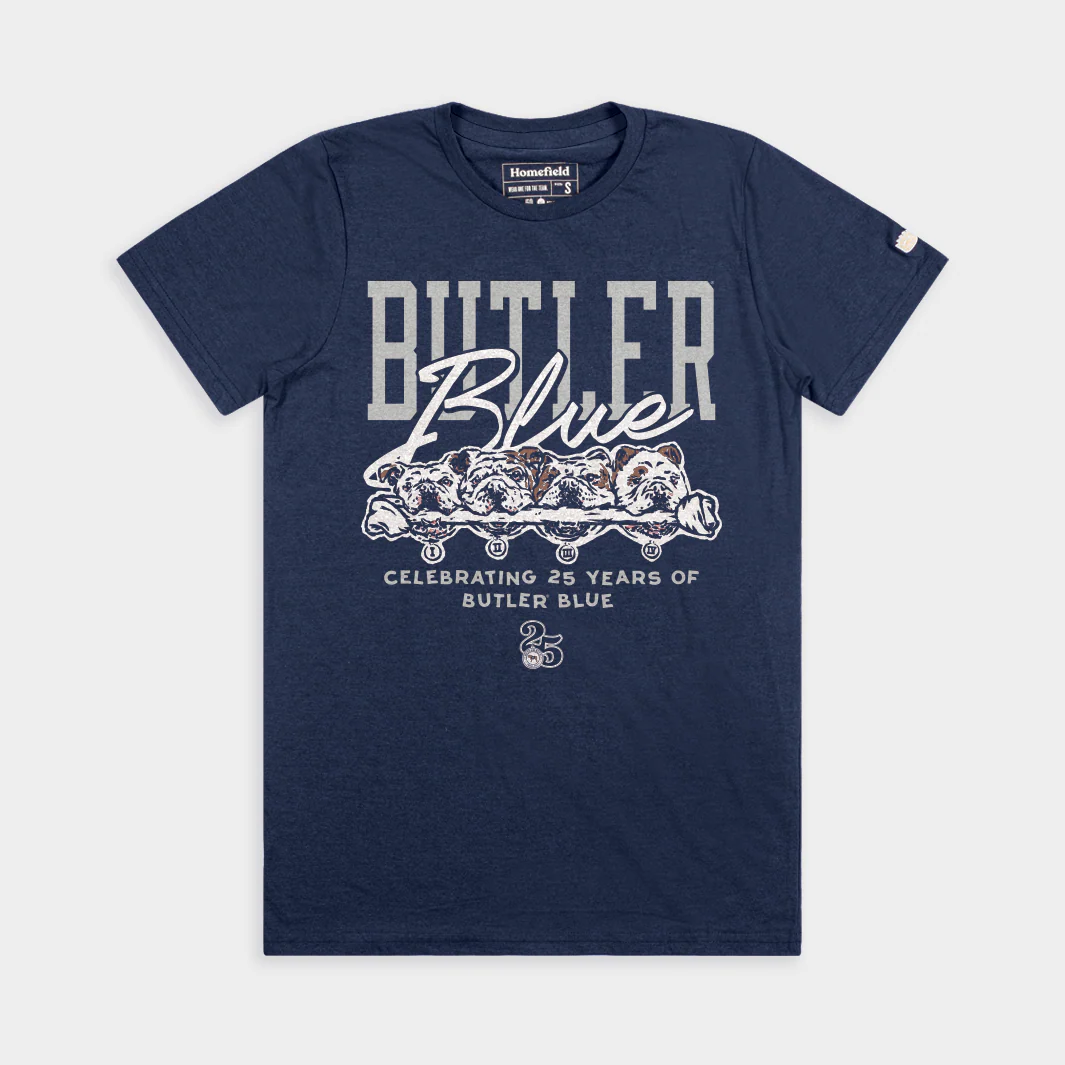 25 Years of Butler Blue Tee
