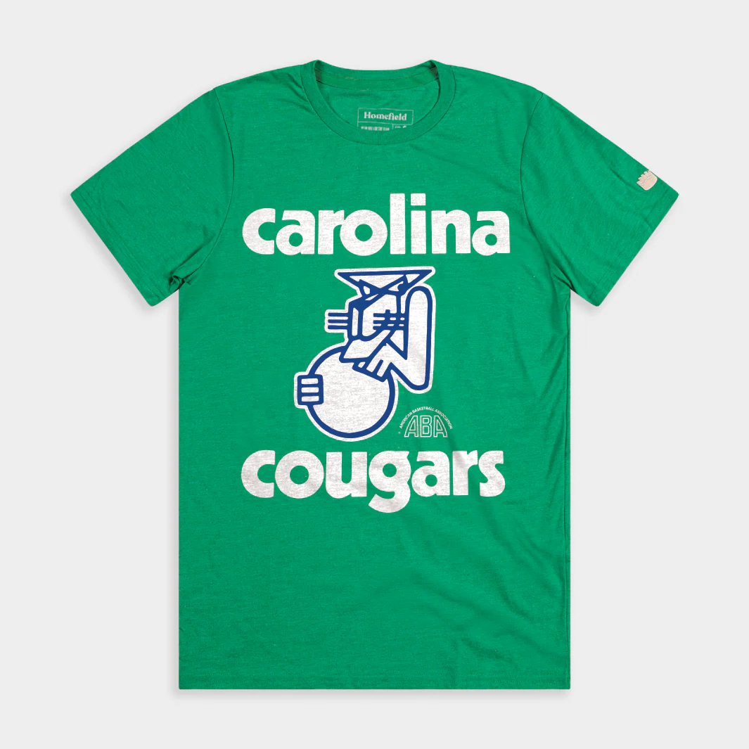 ABA Carolina Cougars Retro Logo Tee