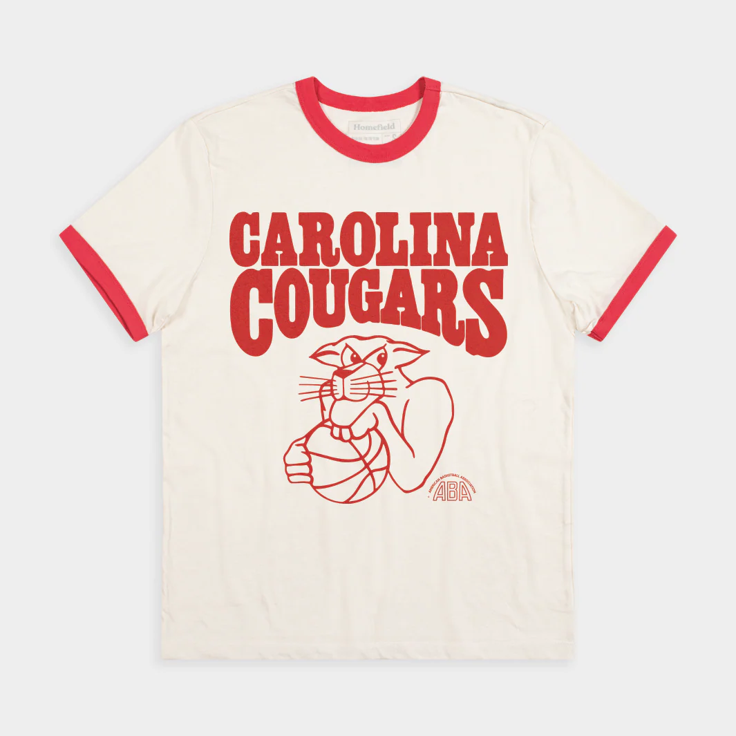 ABA Carolina Cougars Retro Ringer Tee