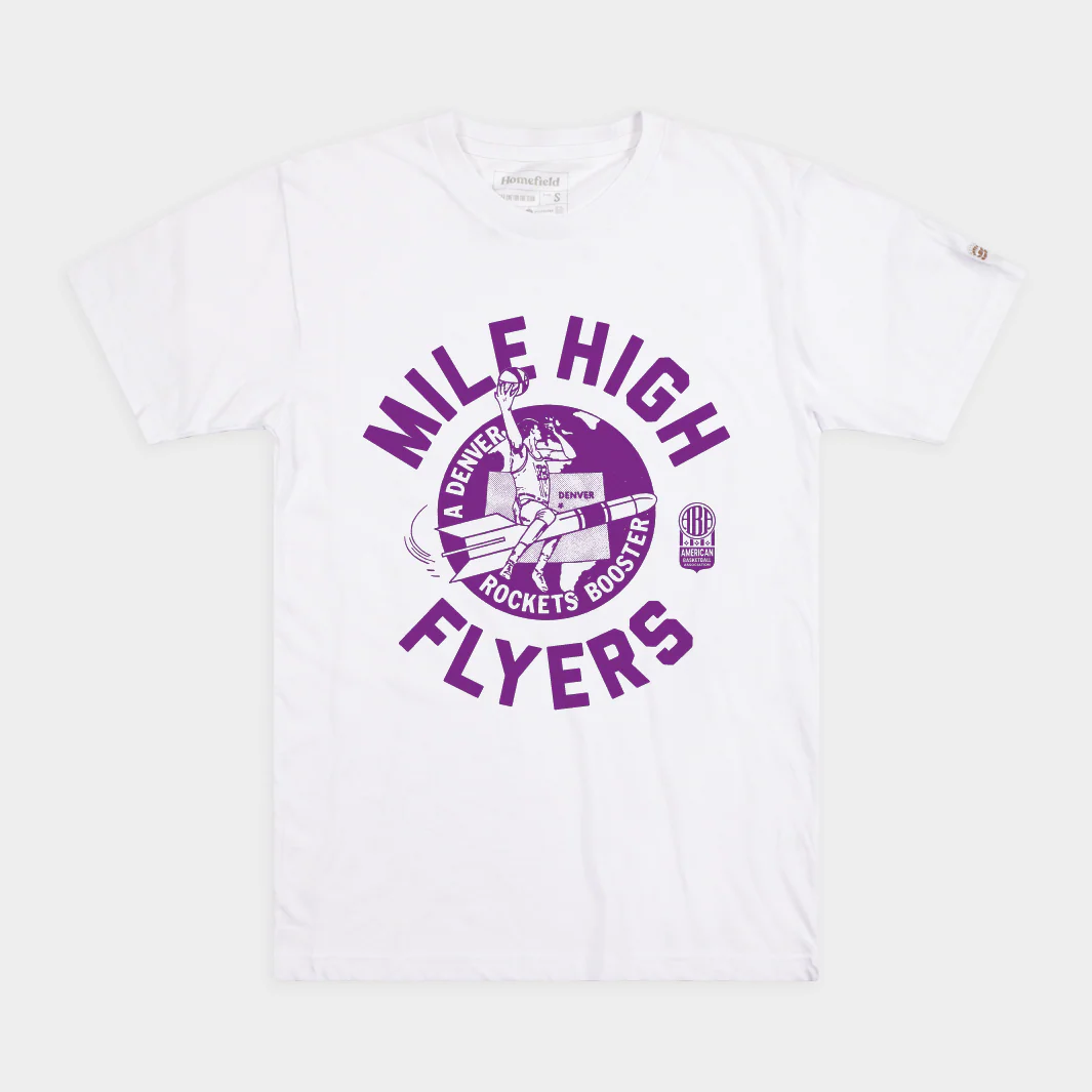 ABA Denver Rockets "Mile High Flyers" Tee