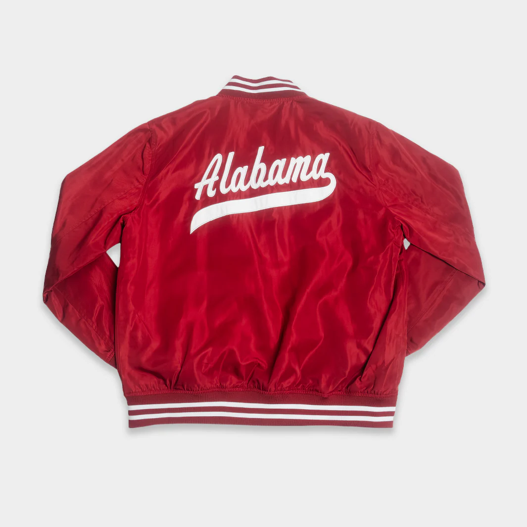 Alabama Crimson Tide Vintage Logo Bomber Jacket - Image 2