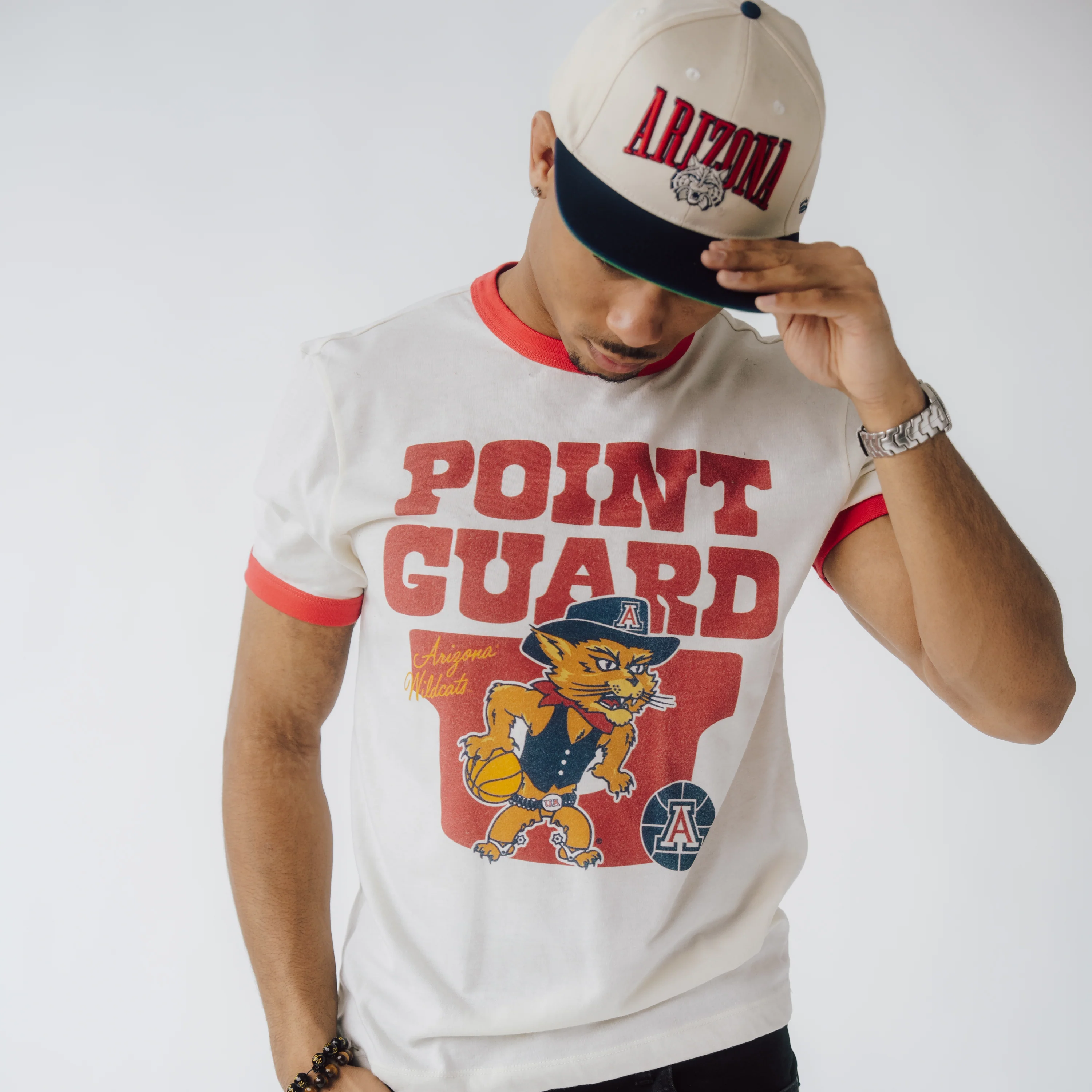 Arizona Basketball "Point Guard U" Ringer Tee - Image 2