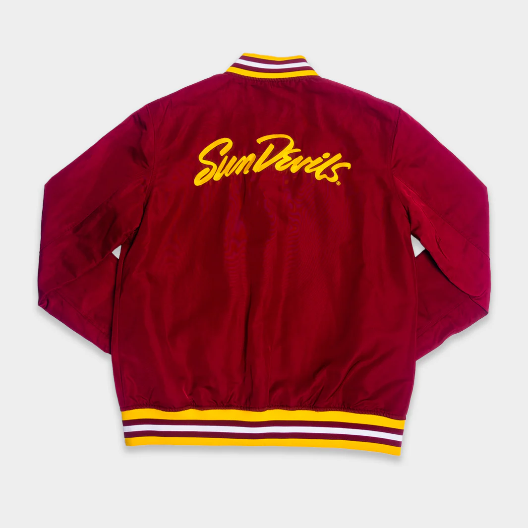 Arizona State Sun Devils Retro Logo Bomber Jacket - Image 2