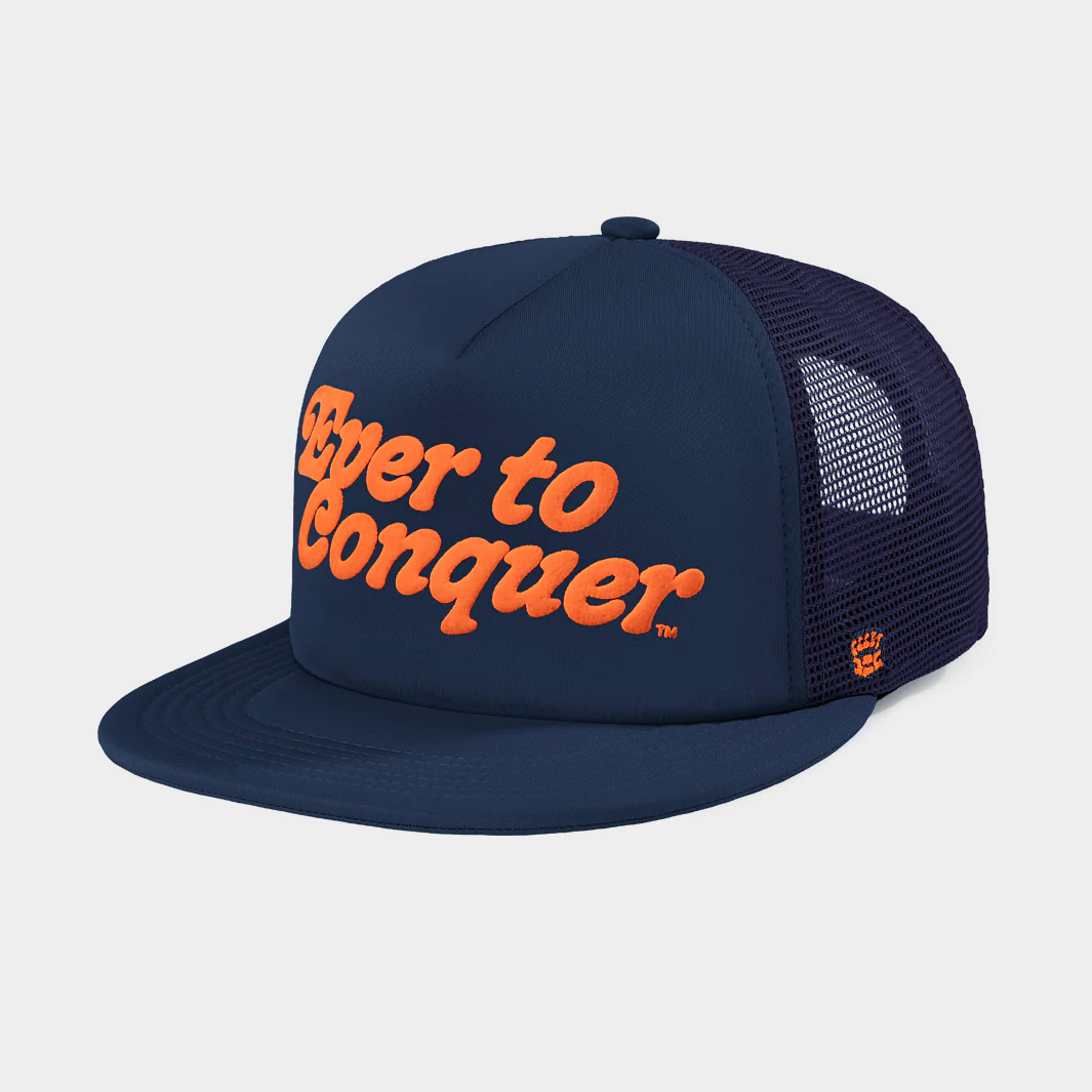 Auburn "Ever to Conquer" Puff Ink Trucker Hat