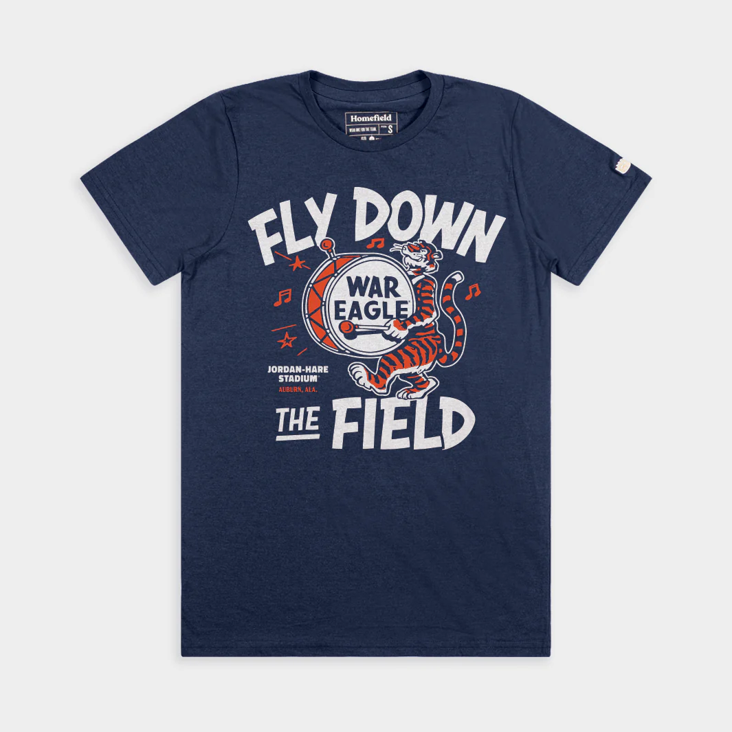 Auburn Football Vintage Ticket Logo Tee