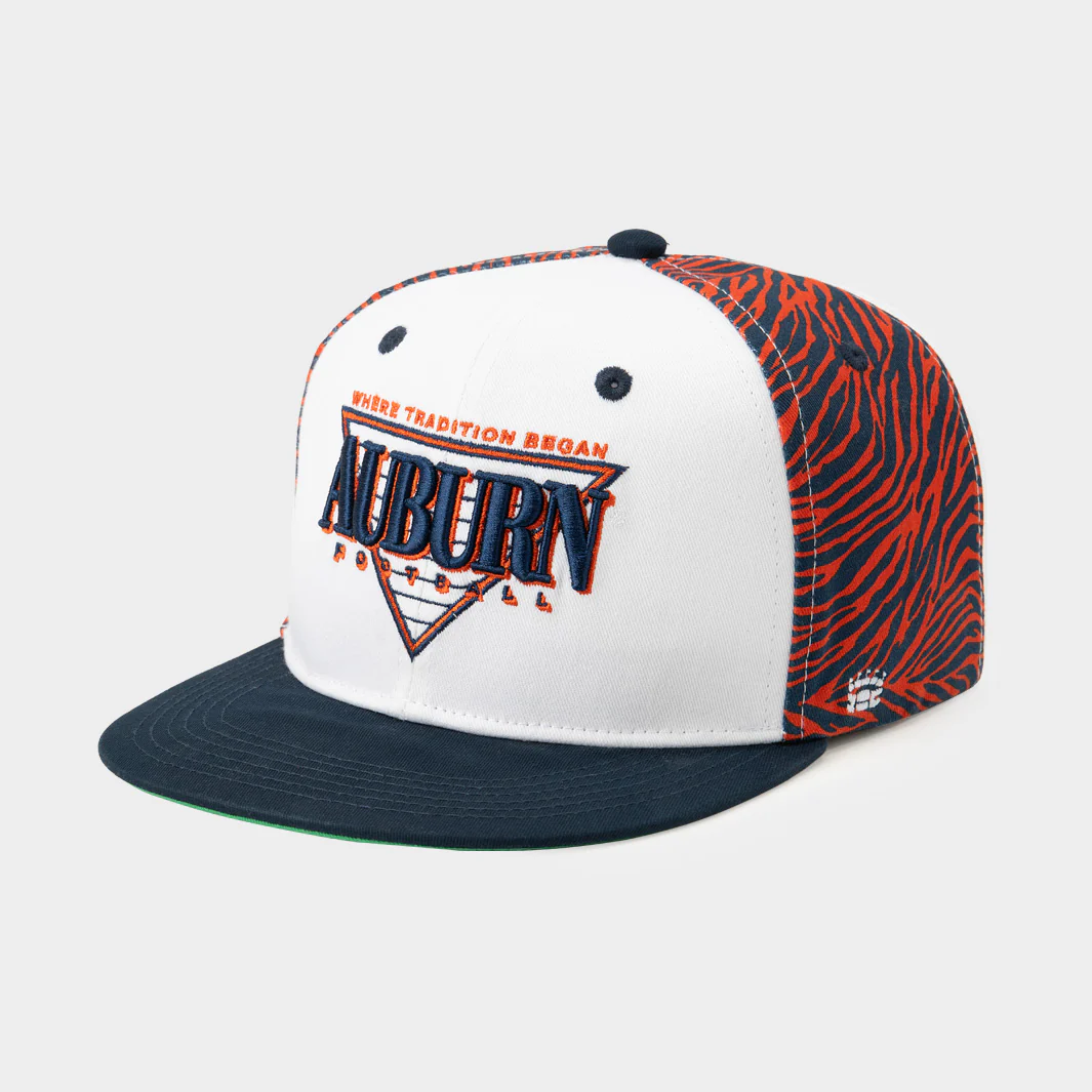 Auburn Tigers 1990s Stripe Panel Snapback