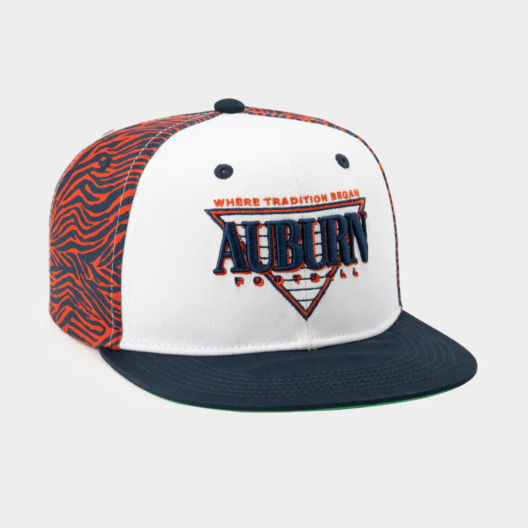 Auburn Tigers 1990s Stripe Panel Snapback - Image 2