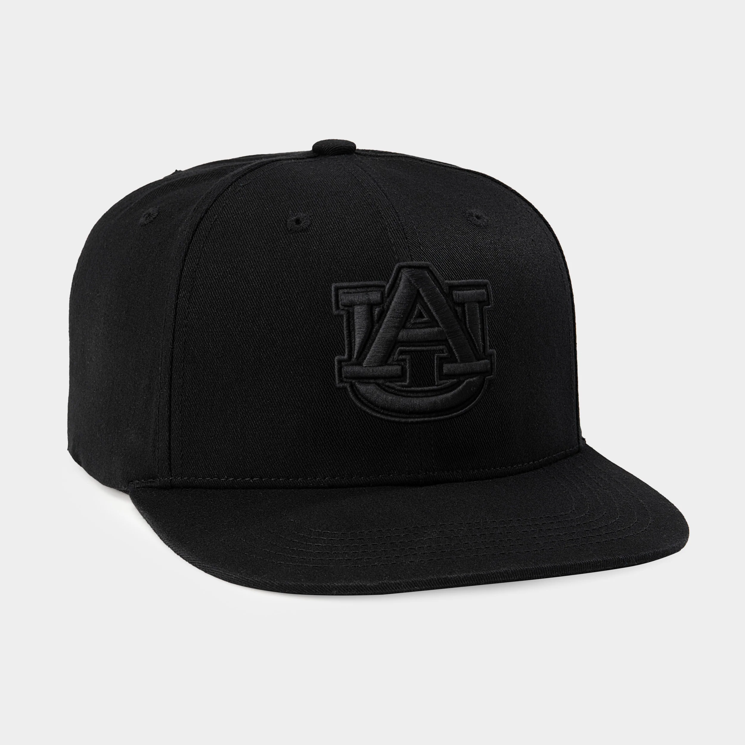 Auburn Tigers Logo Blackout Snapback Hat - Image 2