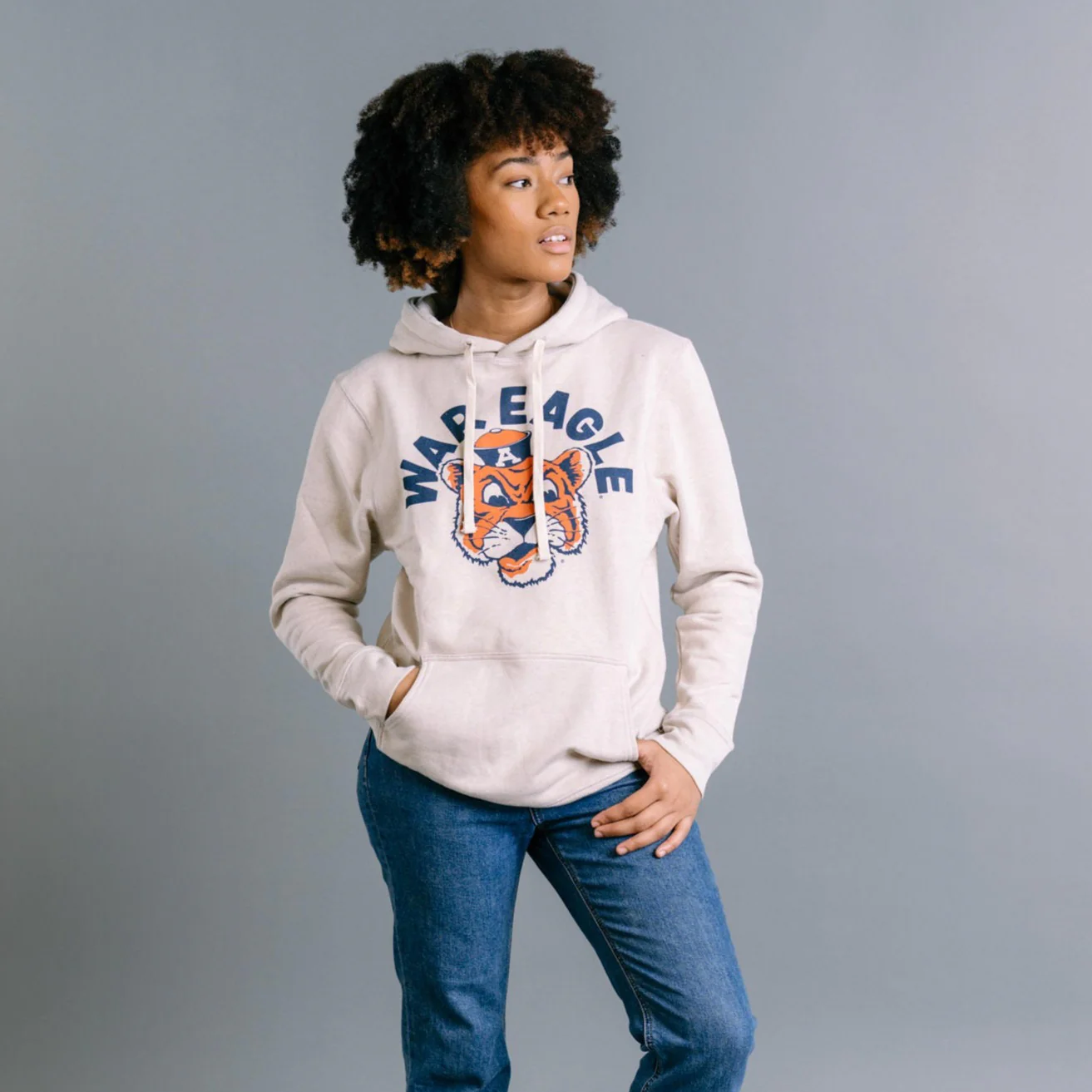 Auburn Tigers Vintage "War Eagle" Hoodie - Image 2