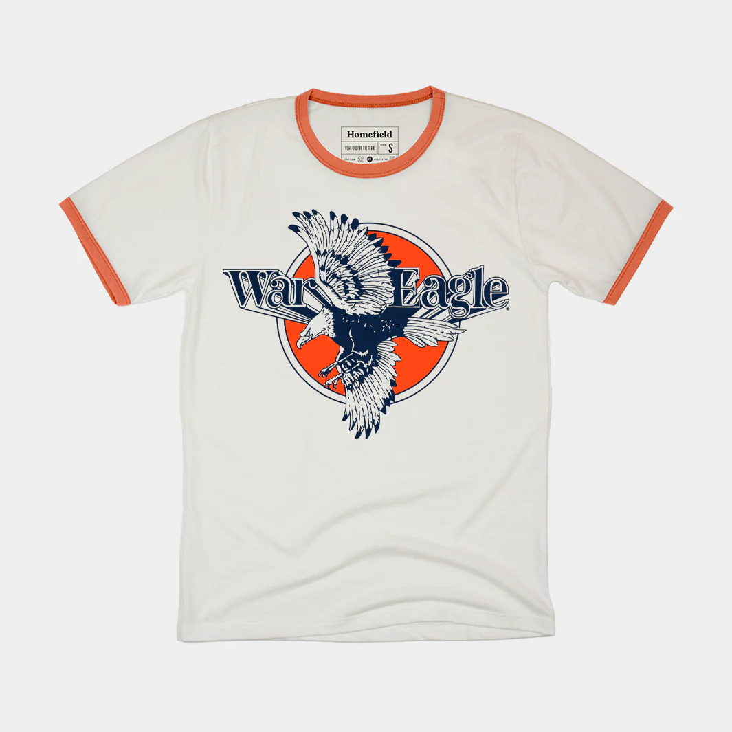 Auburn "War Eagle" Ringer Tee