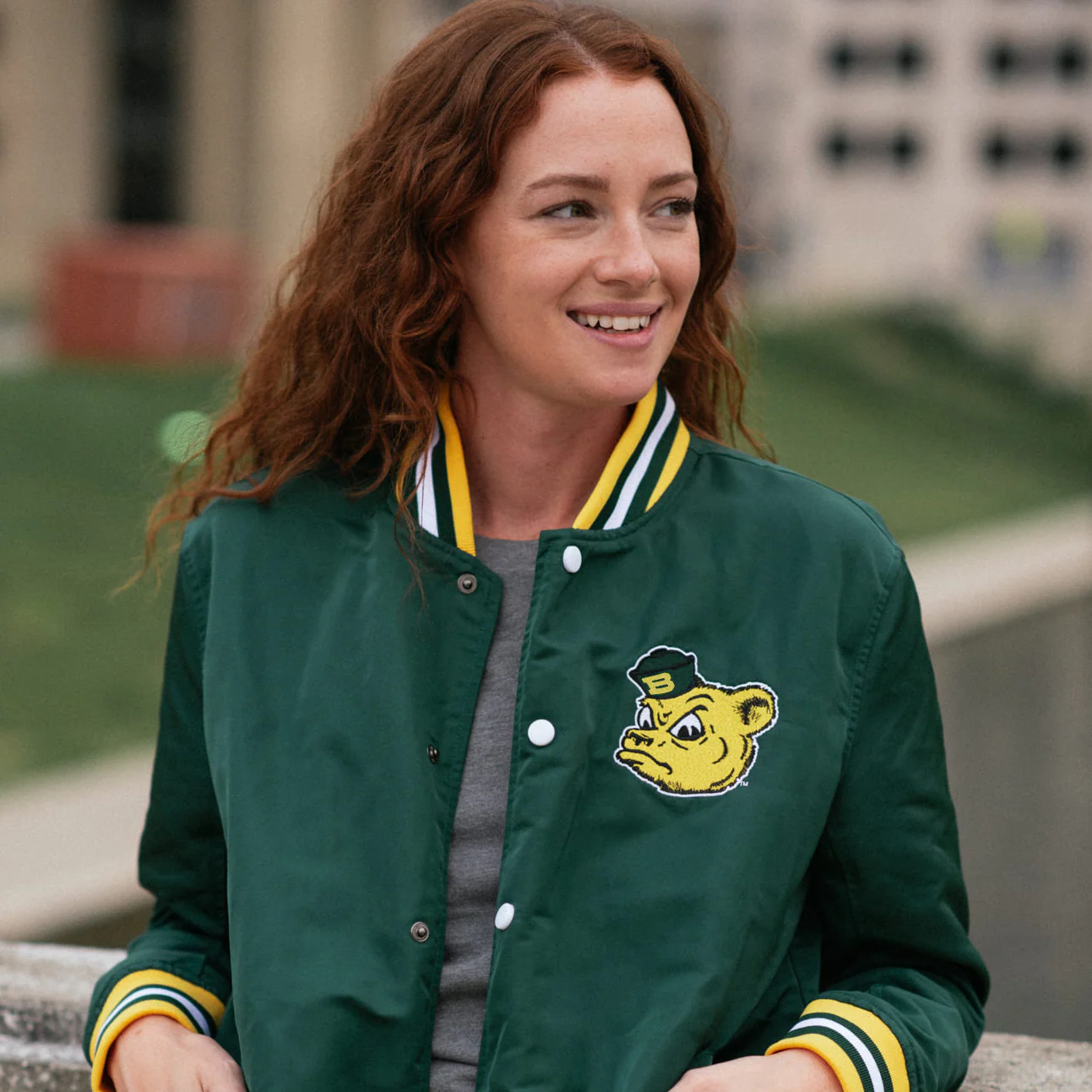 Baylor Bears Vintage-Inspired Bomber Jacket - Image 3