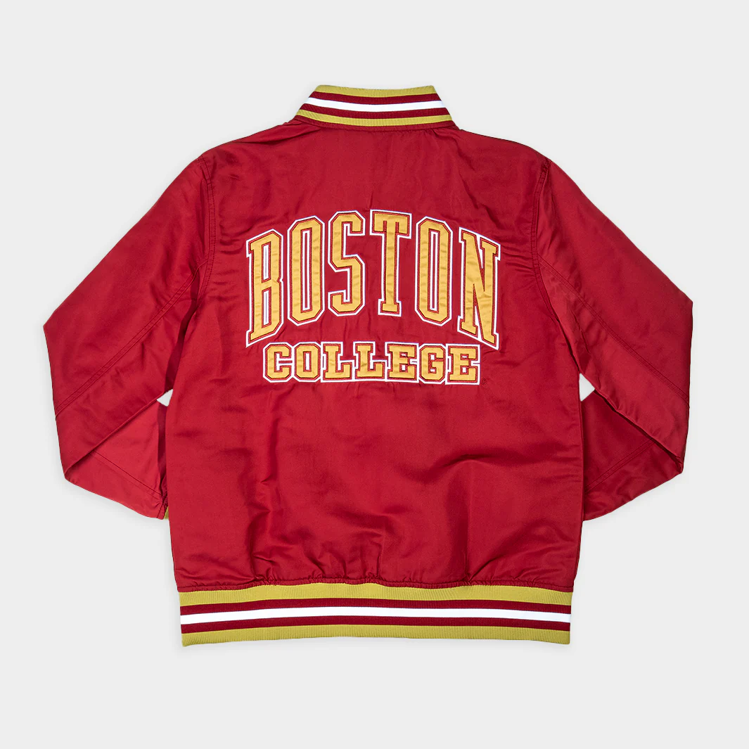 Boston College Retro BC Logo Bomber Jacket - Image 2