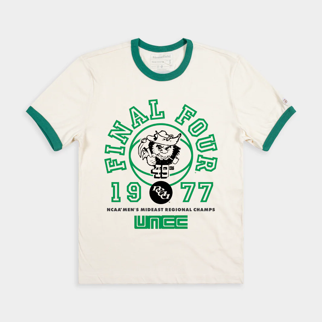 Charlotte 49ers 1977 Men's Basketball Final Four Ringer Tee