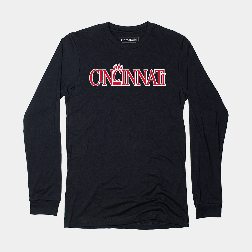 Cincinnati '90s Throwback Wordmark Long Sleeve