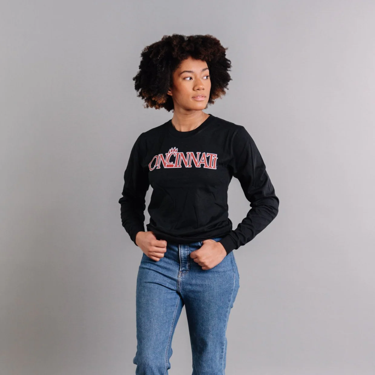 Cincinnati '90s Throwback Wordmark Long Sleeve - Image 2