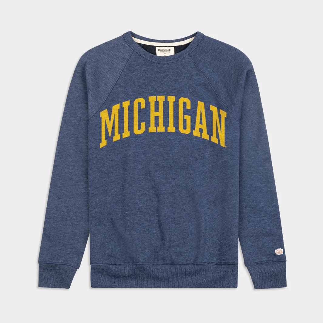 Classic Arched Michigan Crewneck