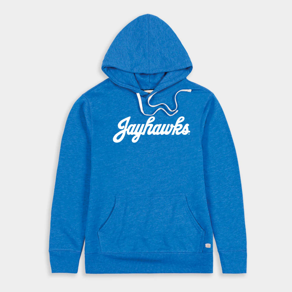 Classic Kansas Jayhawks Baseball Script Hoodie - Image 2