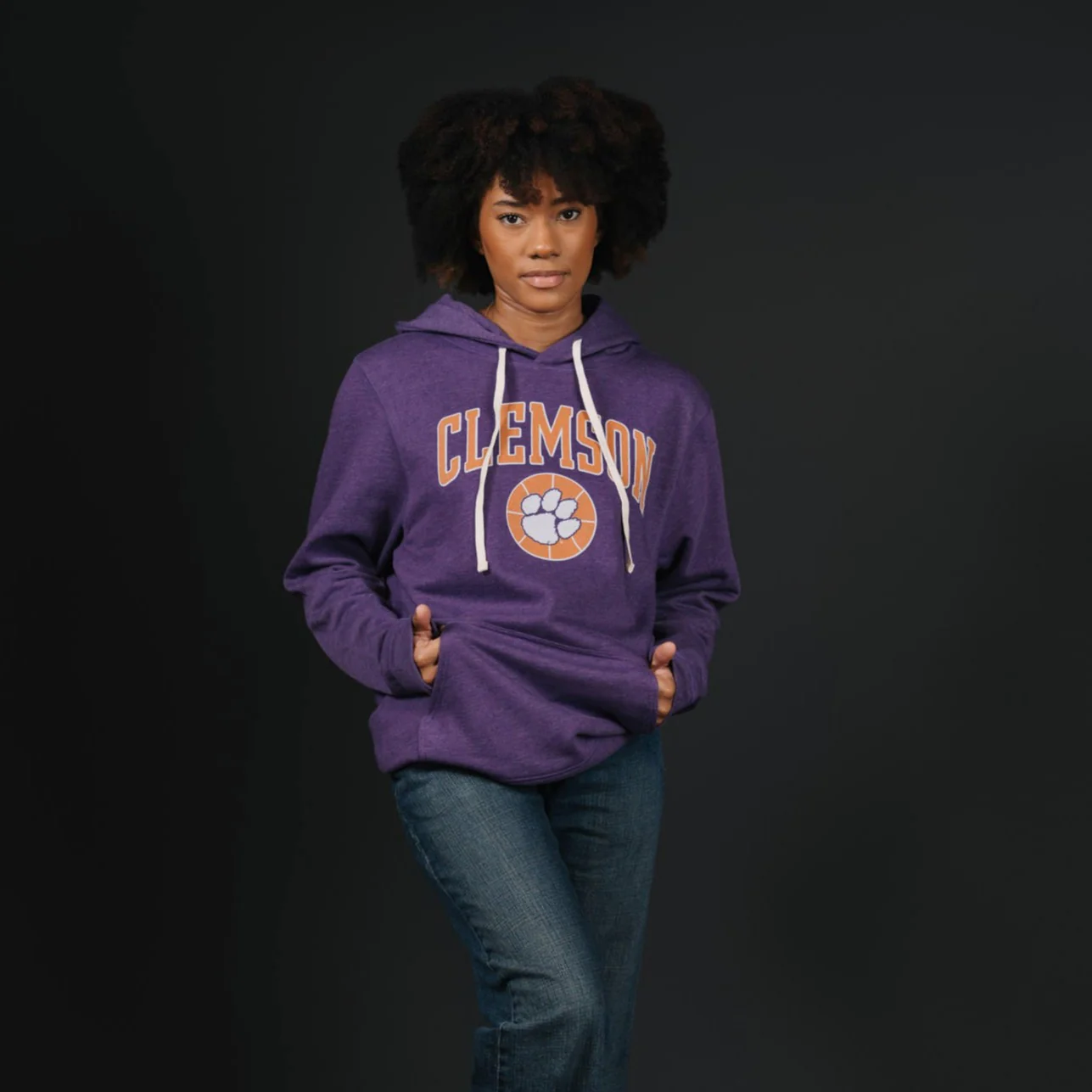 Clemson Basketball Tiger Paw Hoodie - Image 2