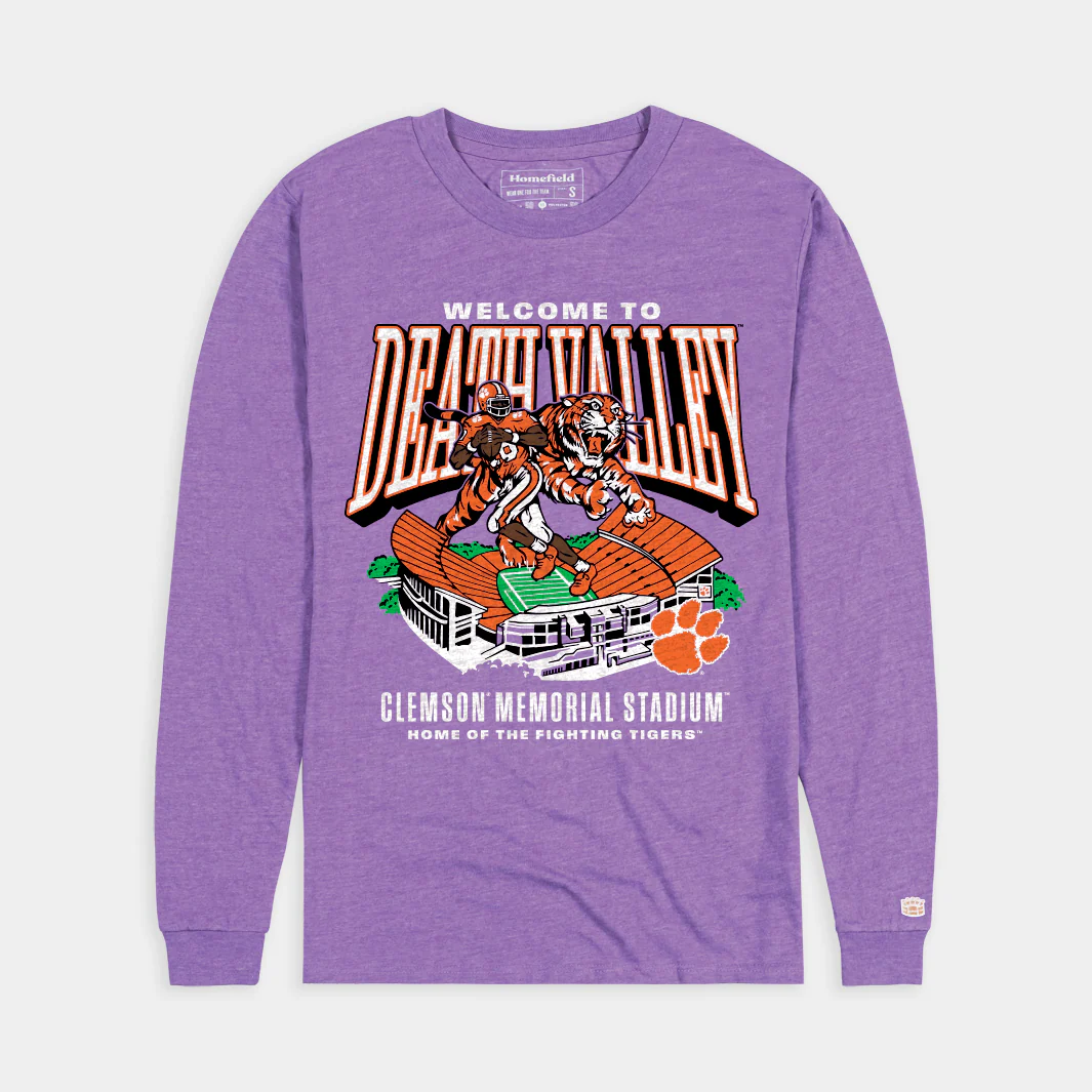 Clemson Football "Death Valley" Stadium Long Sleeve