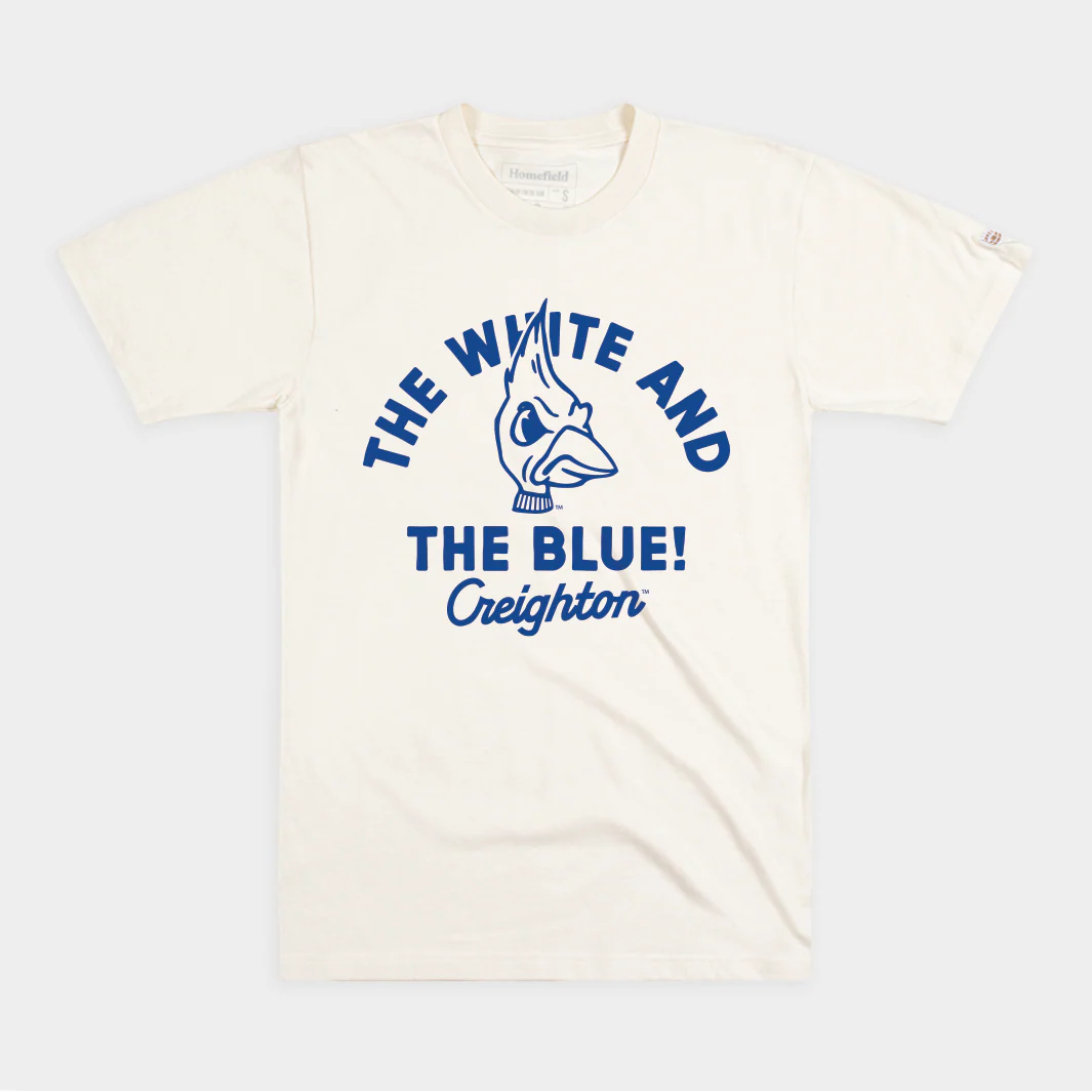 Creighton Bluejays "The White and the Blue!" Tee