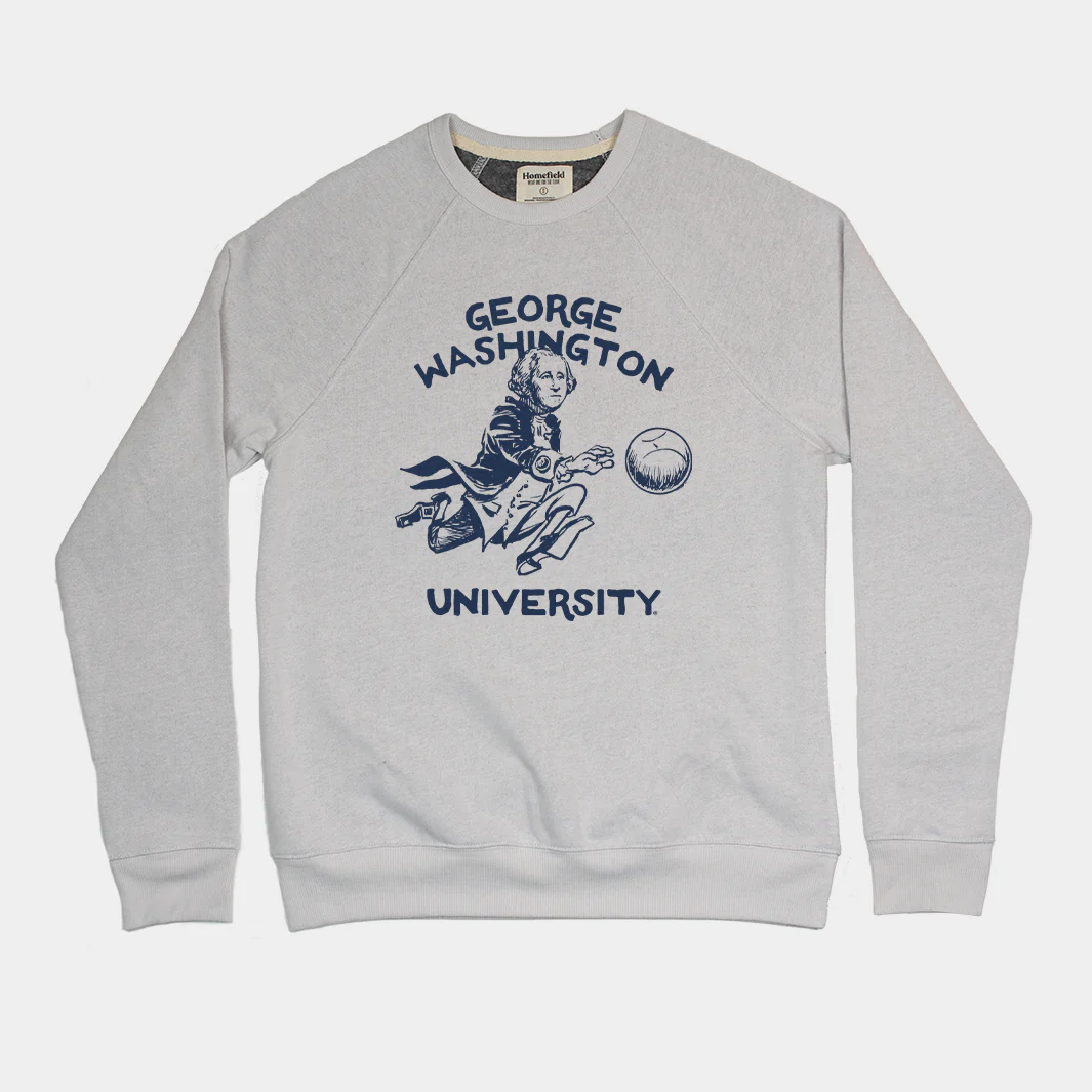 Dribbling George Washington Basketball Crewneck