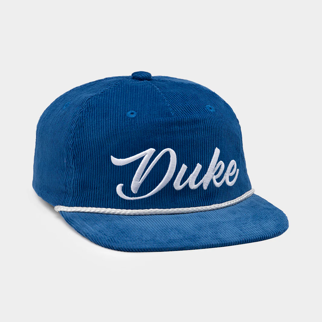 Duke Blue Devils Retro Script Corduroy Hat - Image 2