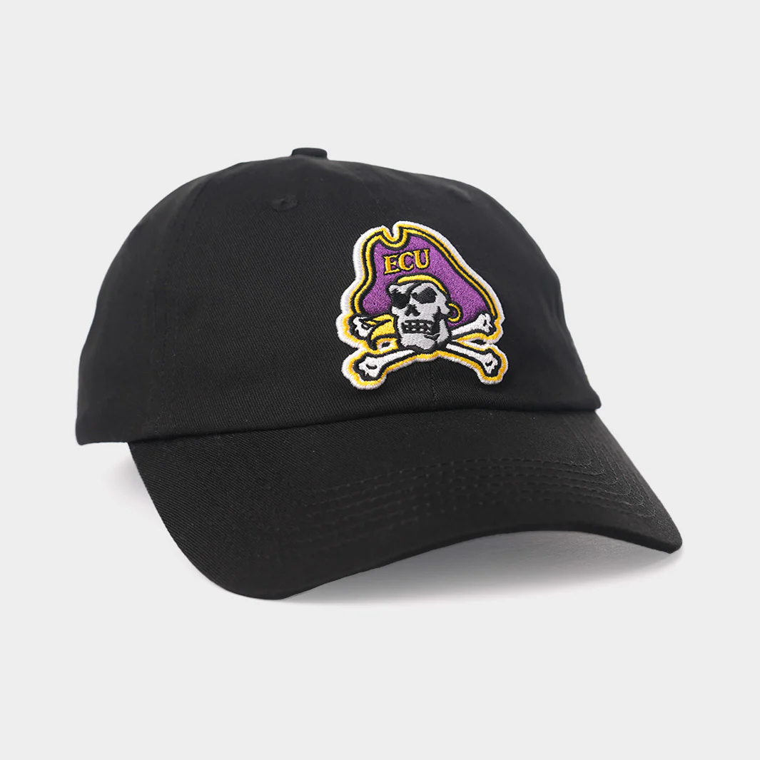 East Carolina Pirates Skull and Crossbones Dad Hat - Image 2