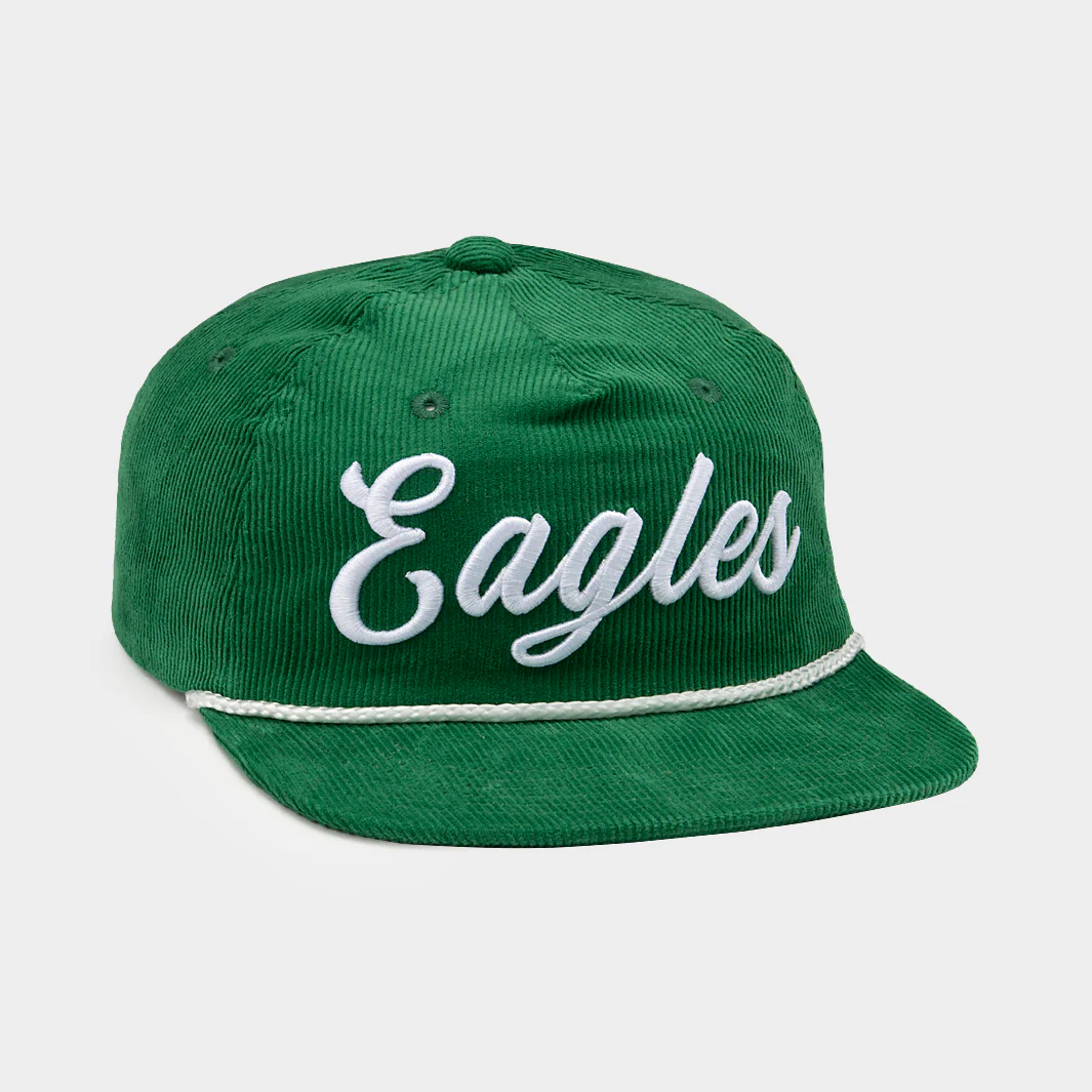 Eastern Michigan Retro Eagles Script Corduroy Hat - Image 2