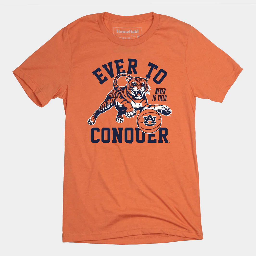 "Ever to Conquer" Auburn Basketball Tee