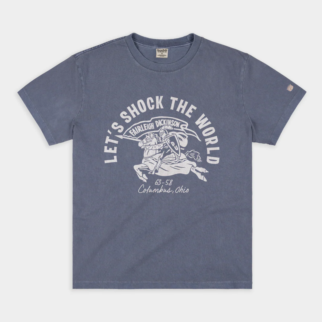 FDU "Shock the World" Vintage Heavyweight Tee
