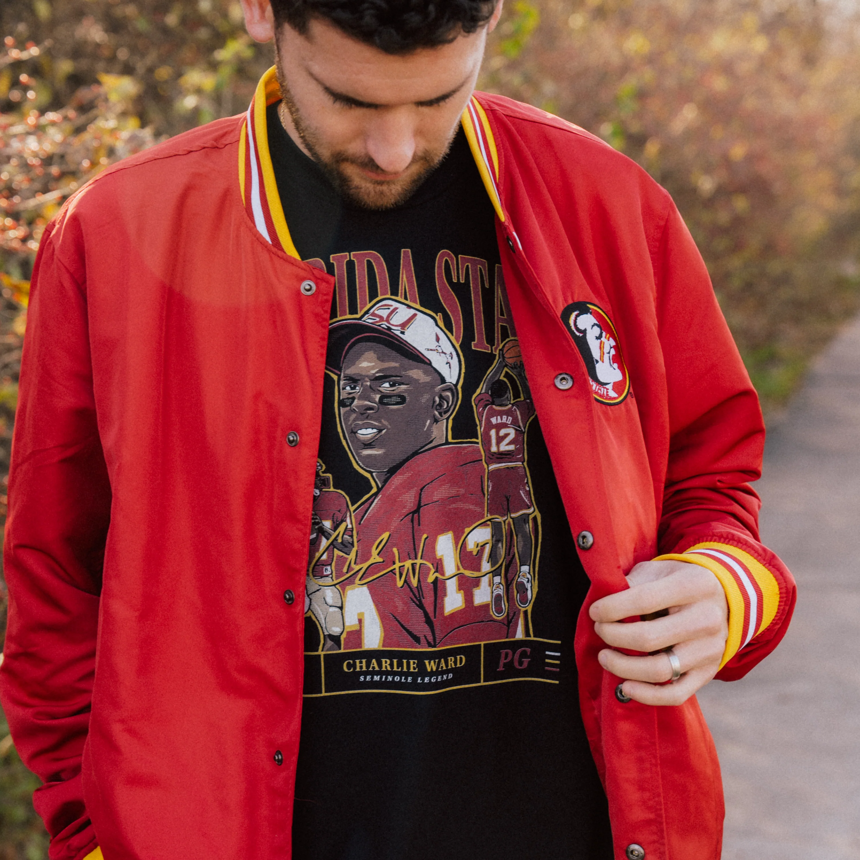 Florida State Charlie Ward Vintage-Inspired Tee - Image 3