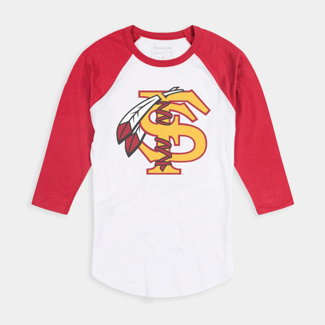 Florida State Vintage Interlocked Logo Baseball Tee