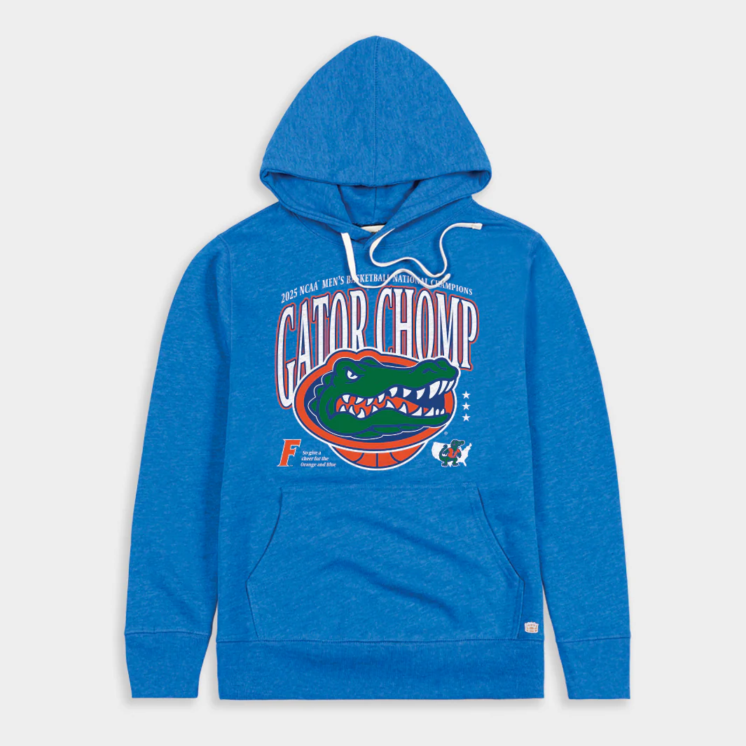 "Gator Chomp" Florida 2025 Men's National Champs Hoodie