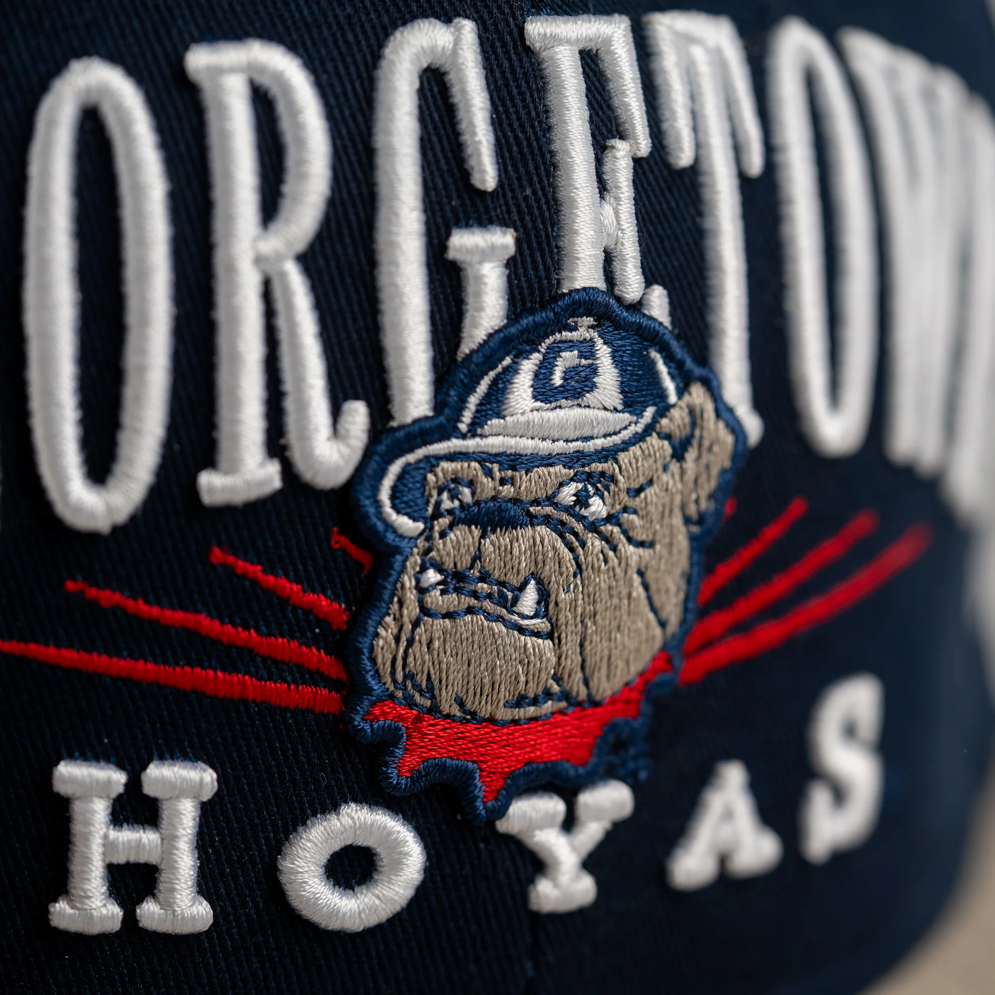 Georgetown Hoyas Vintage Bulldog Snapback Hat - Image 5