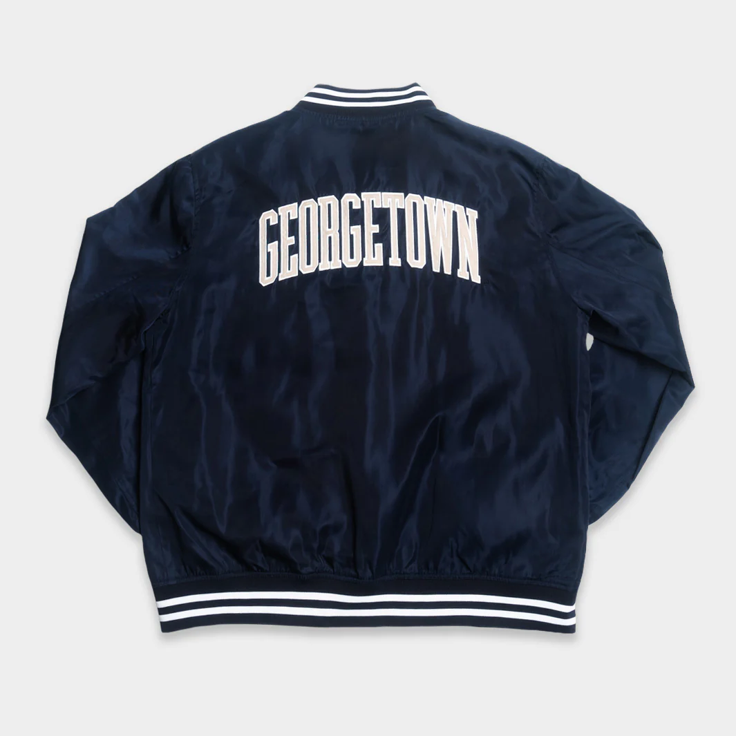 Georgetown Hoyas Vintage Logo Bomber Jacket - Image 2