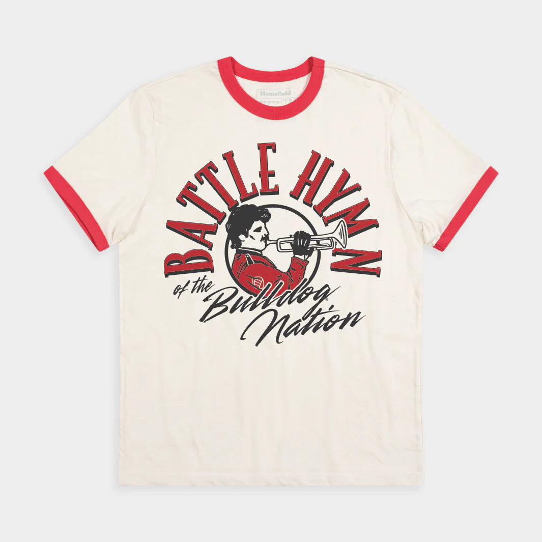 Georgia "Battle Hymn of the Bulldog Nation" Ringer Tee
