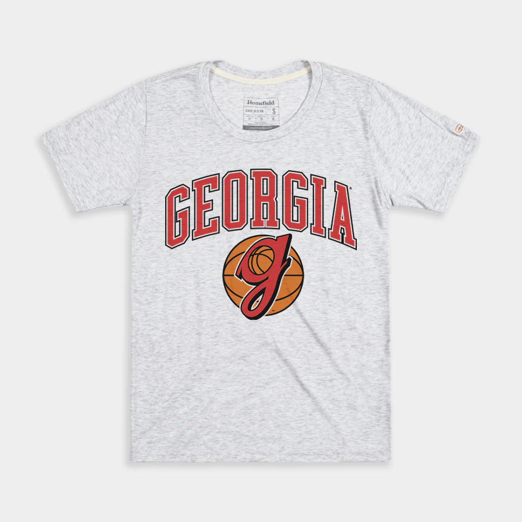 Georgia Bulldogs Retro Basketball Women's Tee