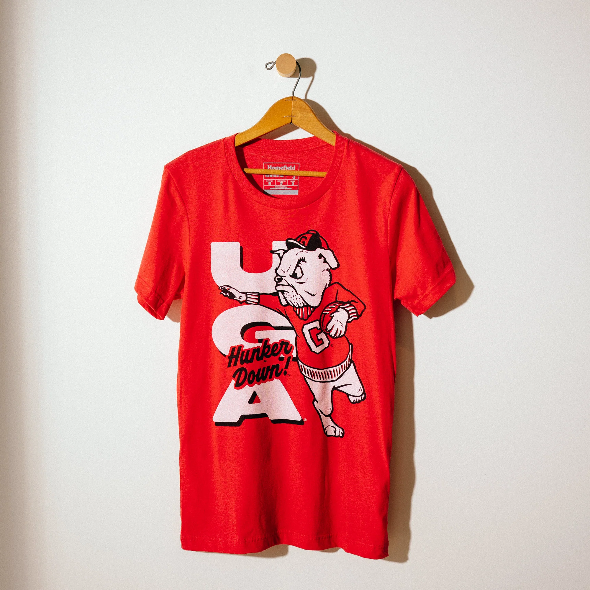 Georgia Bulldogs Vintage Football "Hunker Down" Tee - Image 2