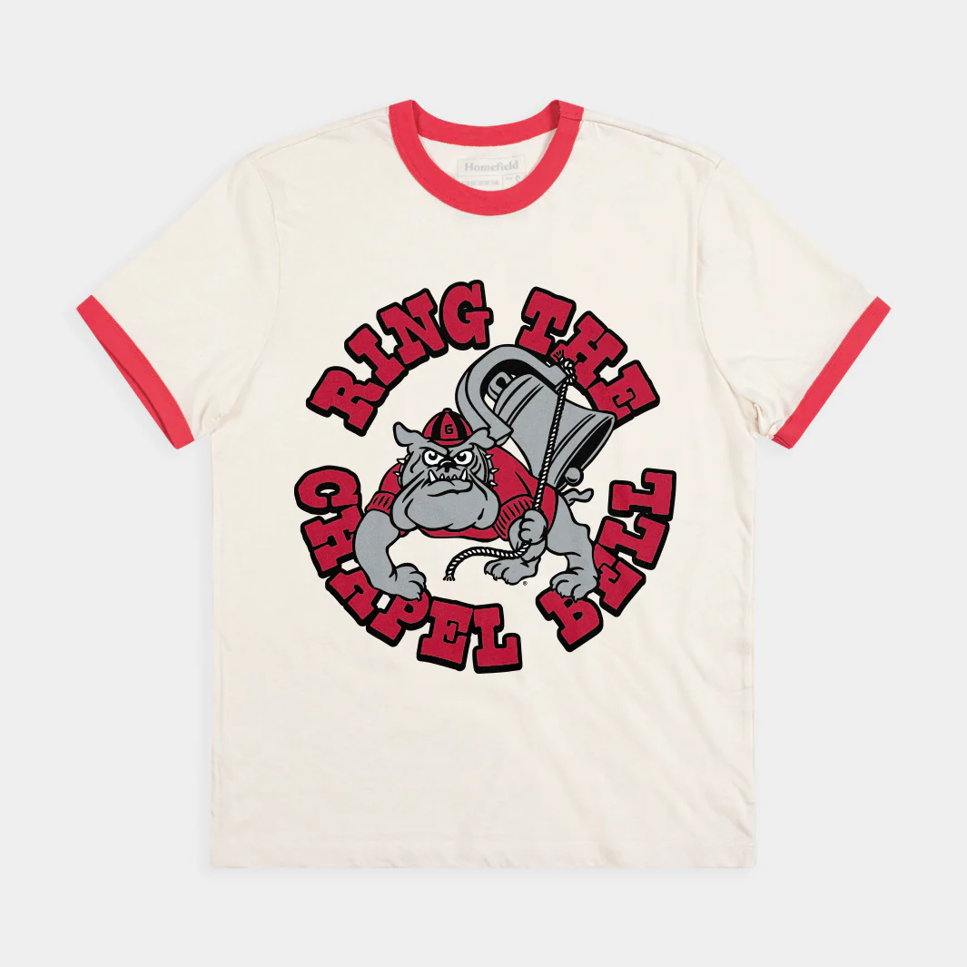 Georgia Football "Ring the Chapel Bell" Retro Ringer Tee