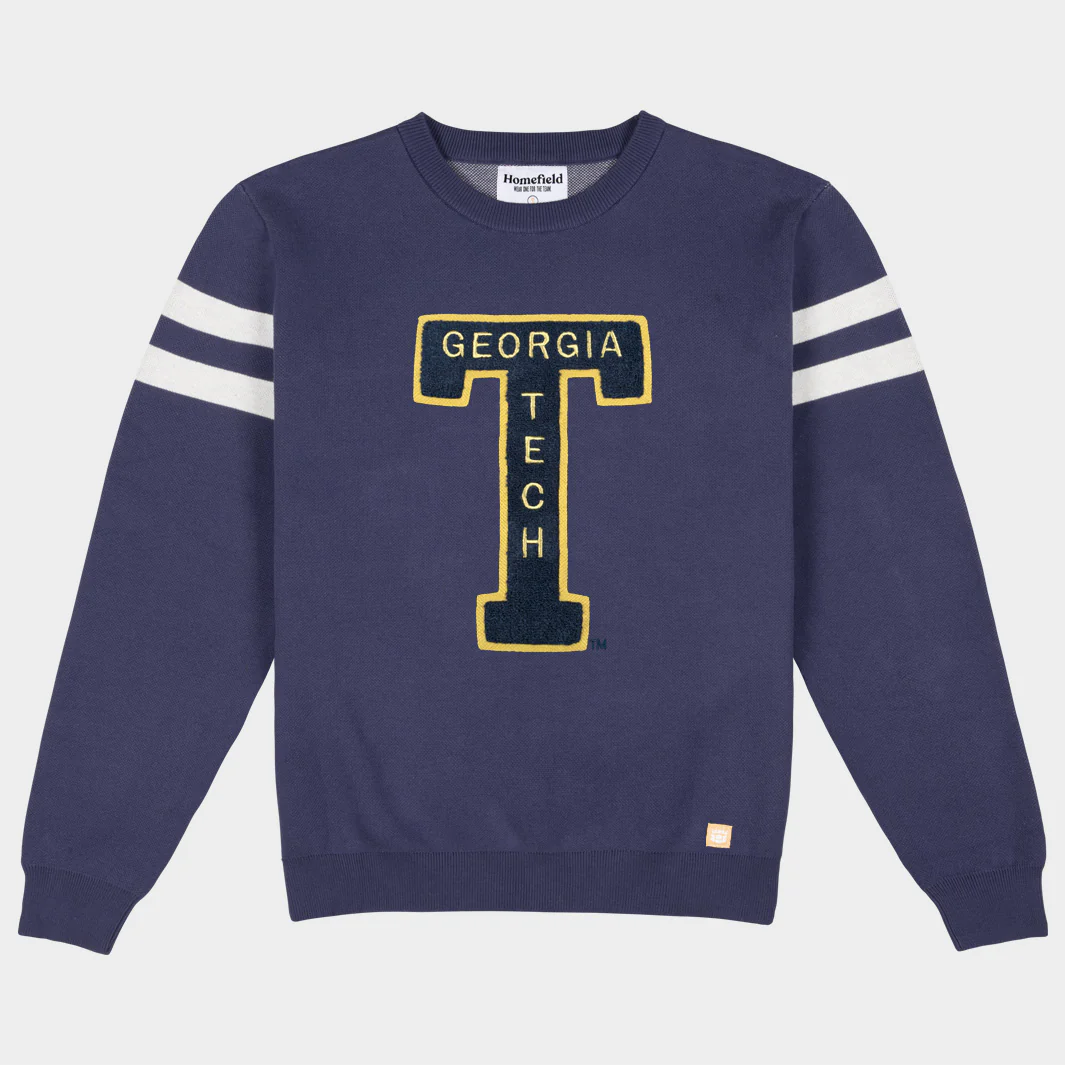 Georgia Tech Yellow Jackets Vintage Logo Knit Sweater