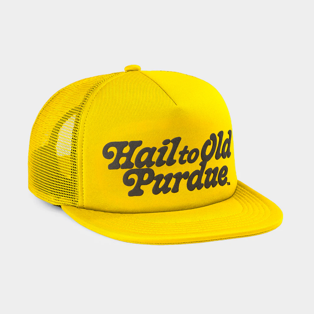 "Hail to Old Purdue" Puff Ink Trucker Hat - Image 2