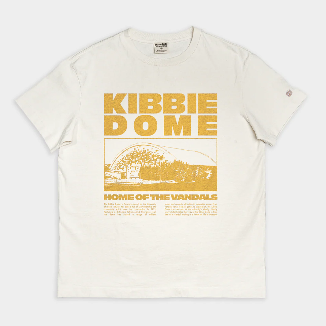 Idaho Vandals Kibbie Dome Newspaper Vintage Heavyweight Tee