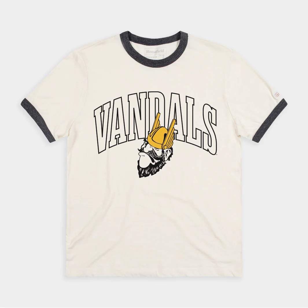 Idaho Vandals Vintage 1940s Logo Ringer Tee
