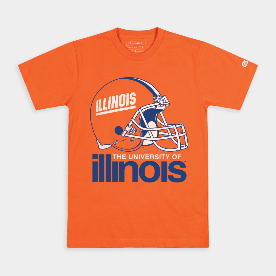 Illinois Fighting Illini Football Helmet Tee
