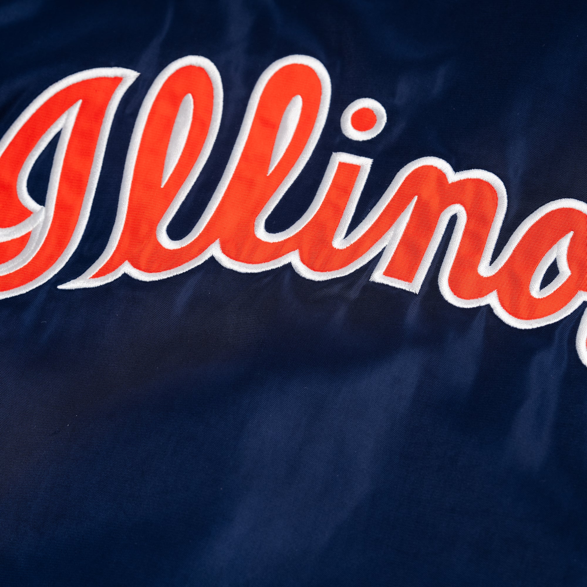 Illinois Fighting Illini Vintage Script Bomber Jacket - Image 3