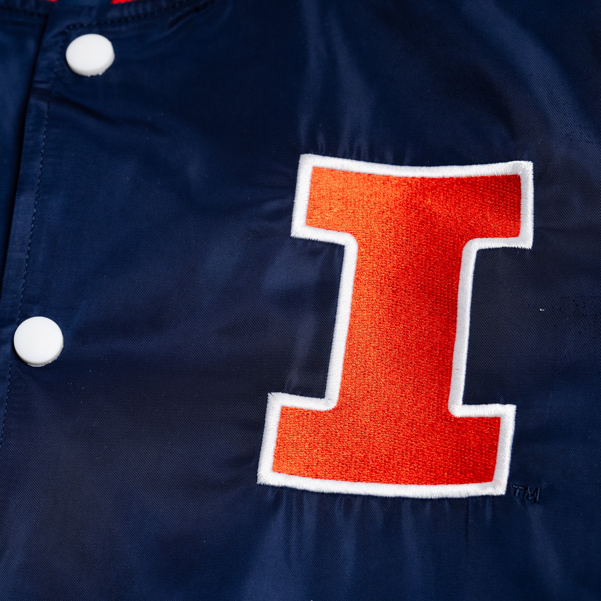 Illinois Fighting Illini Vintage Script Bomber Jacket - Image 5