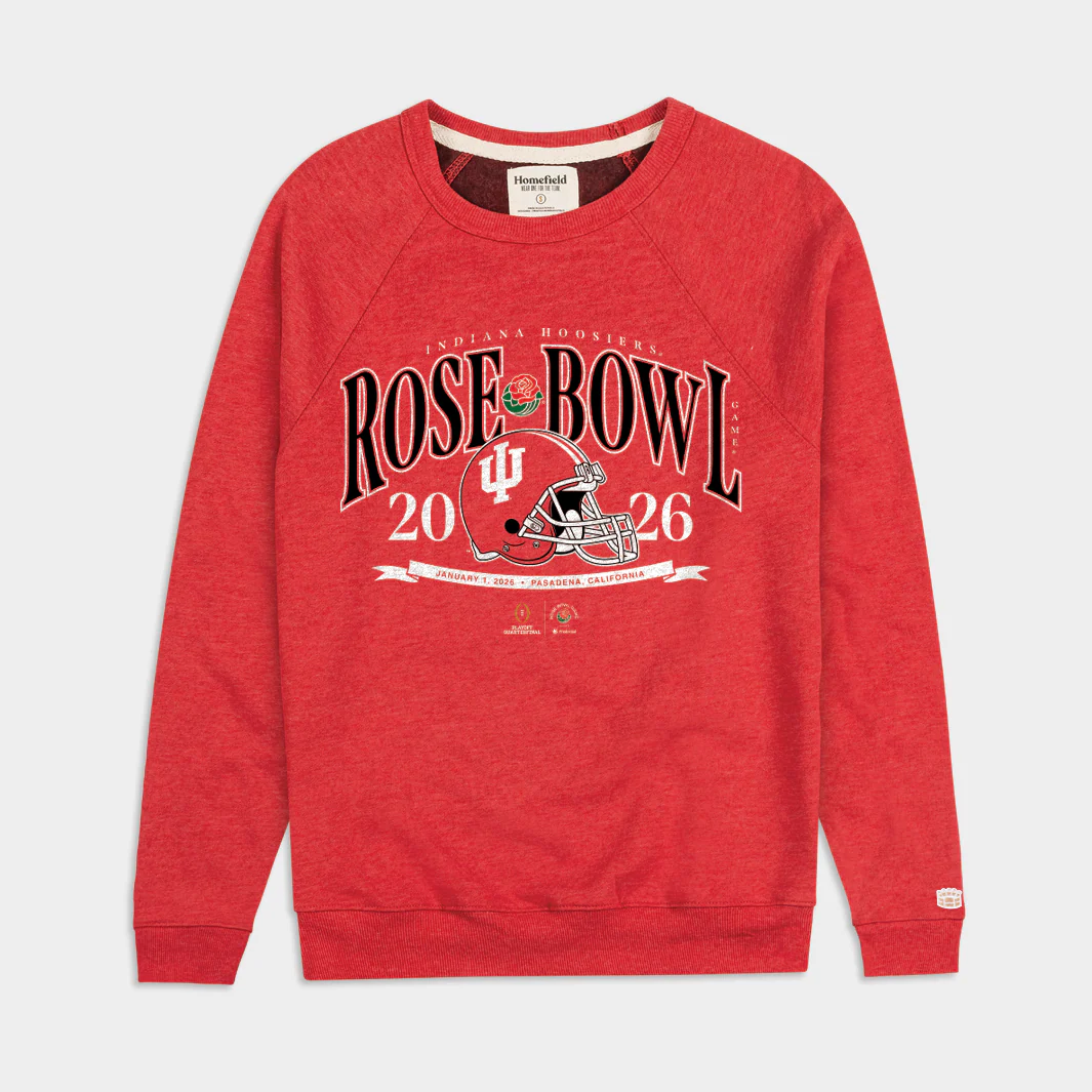 Indiana 2026 Rose Bowl Crimson Crewneck